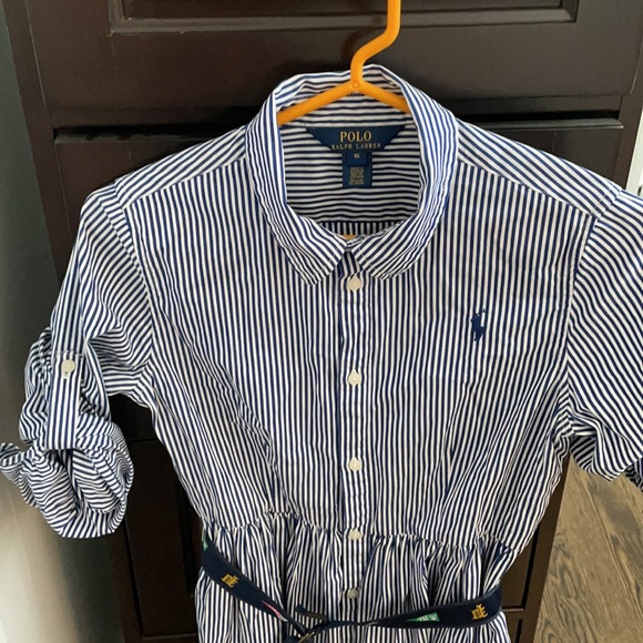 Gently worn Girls Polo Shirt Dress - Picture 2 of 5